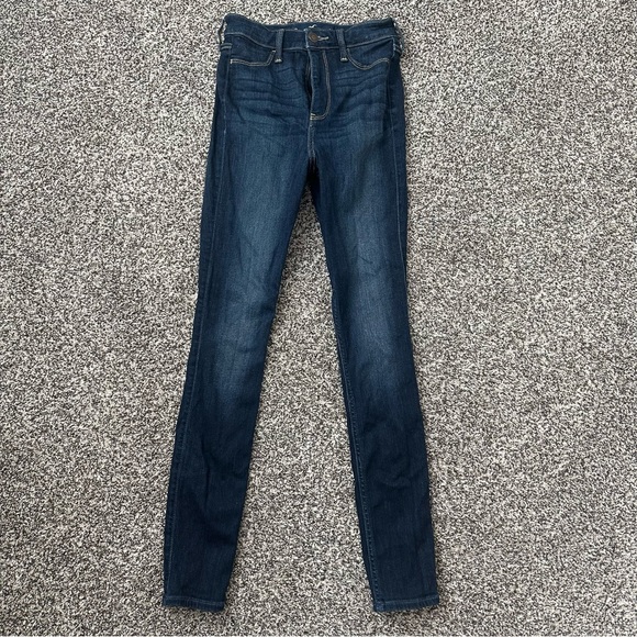Hollister Denim - Hollister Juniors Ultra High Rise Dark Wash Jean Legging